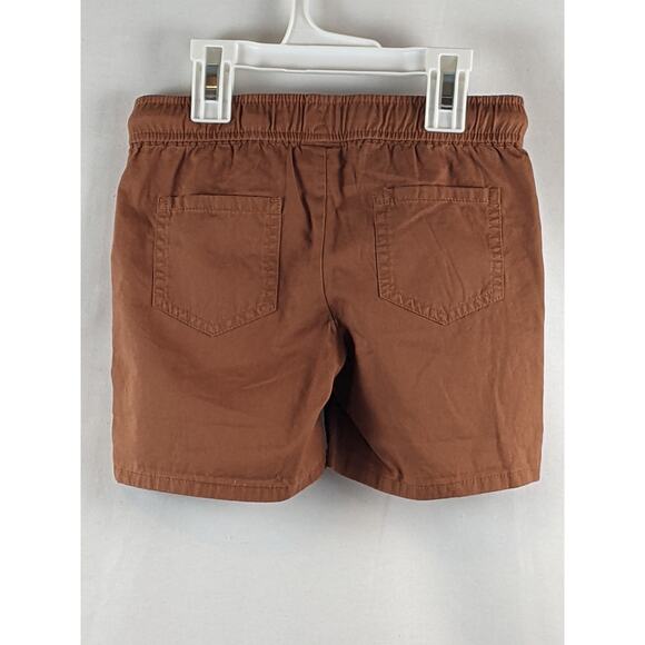Chino Shorts Cat & Jack Brown XS Casual Adjustable Waist Drawstring Pocket Short - Picture 2 of 8